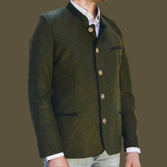 ODIN - Mens Loden Felt Olive Austriaca Jacket