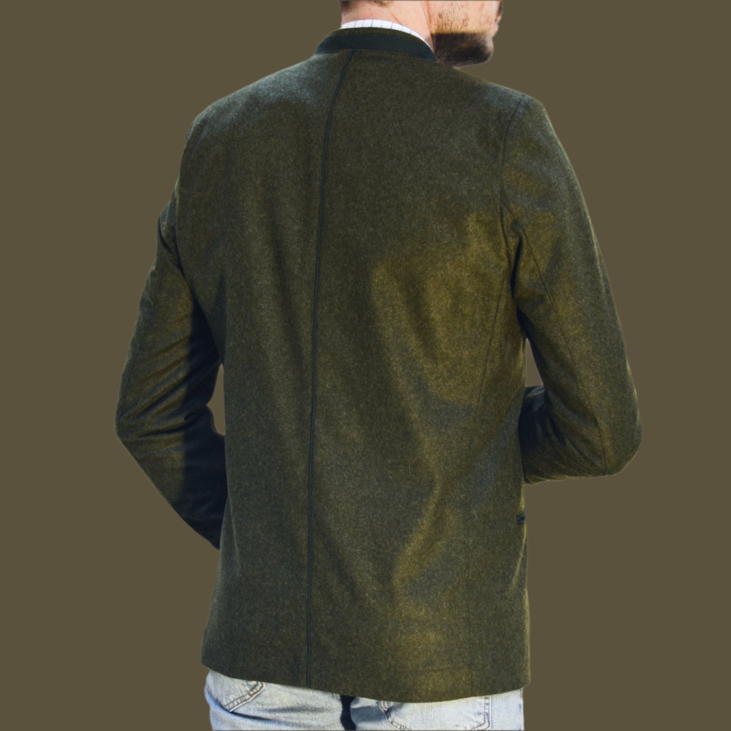 ODIN - Mens Loden Felt Olive Austriaca Jacket