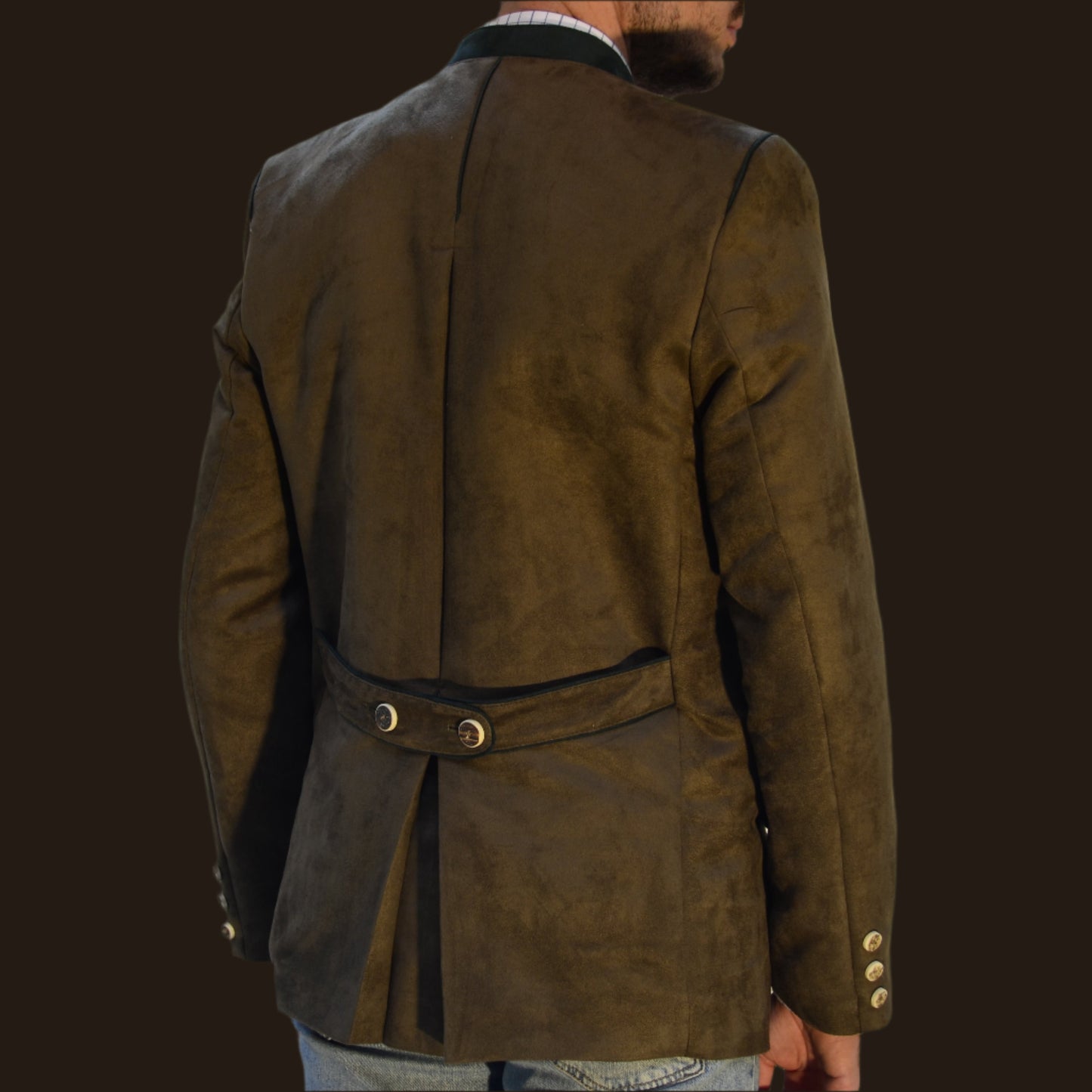 MERAL - Mens Tan & Grün Austriaca Jacket